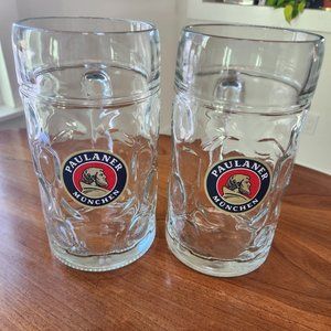 Paulaner beer glasses